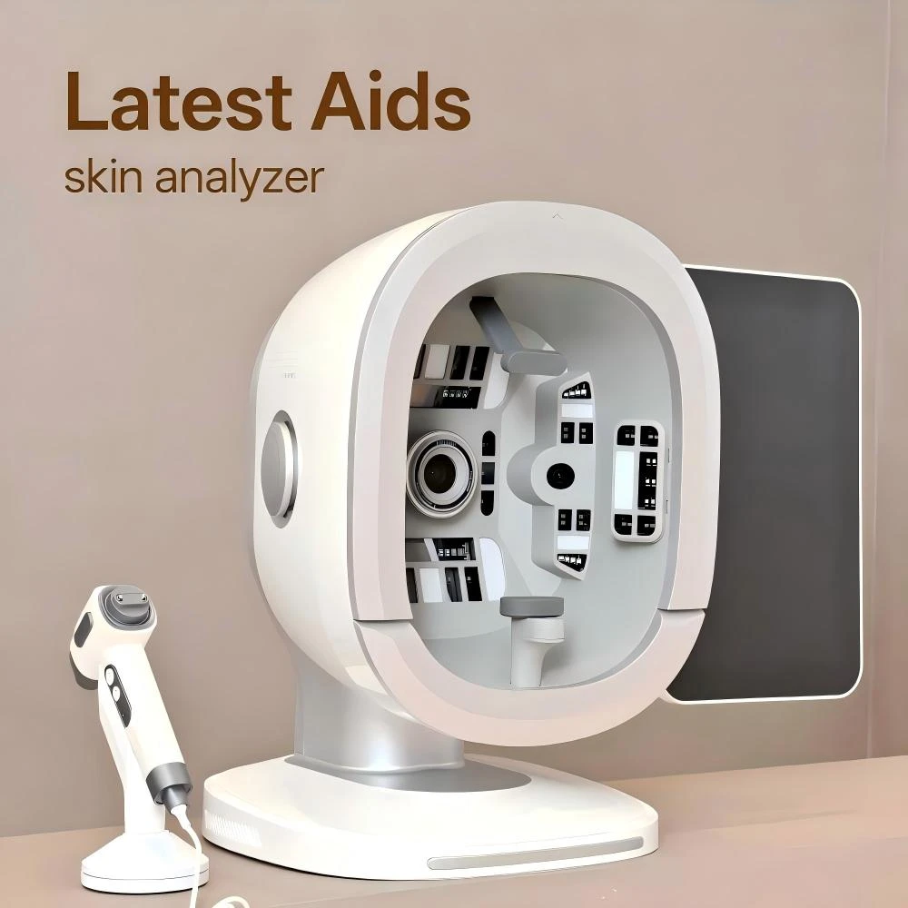 Apparat tal-Iskaner tal-ġilda tal-wiċċ professjonali tal-analizzatur tal-ġilda 3D għall-klinika tas-sbuħija u l-ġestjoni tal-kura tal-ġilda tad-dar